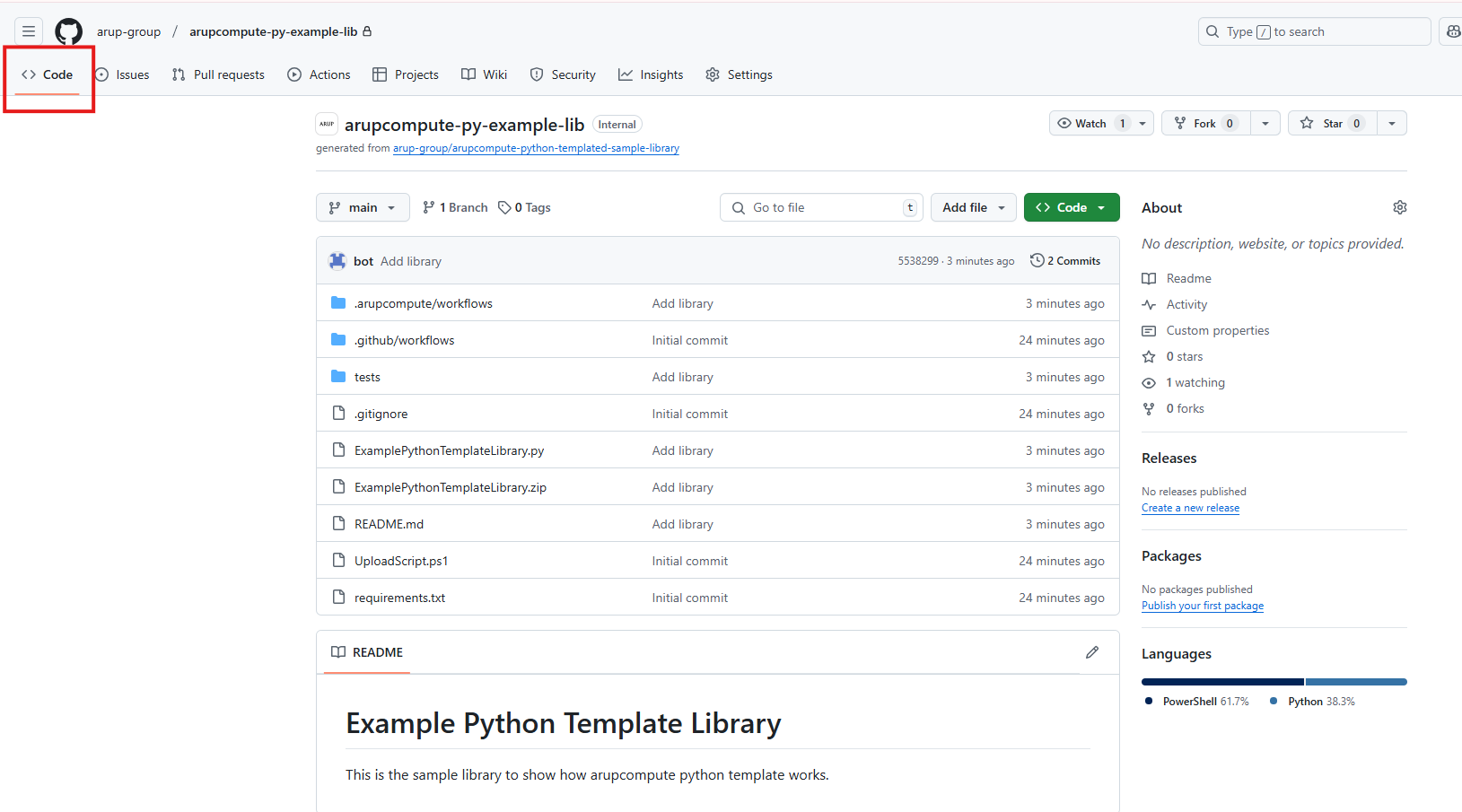library created