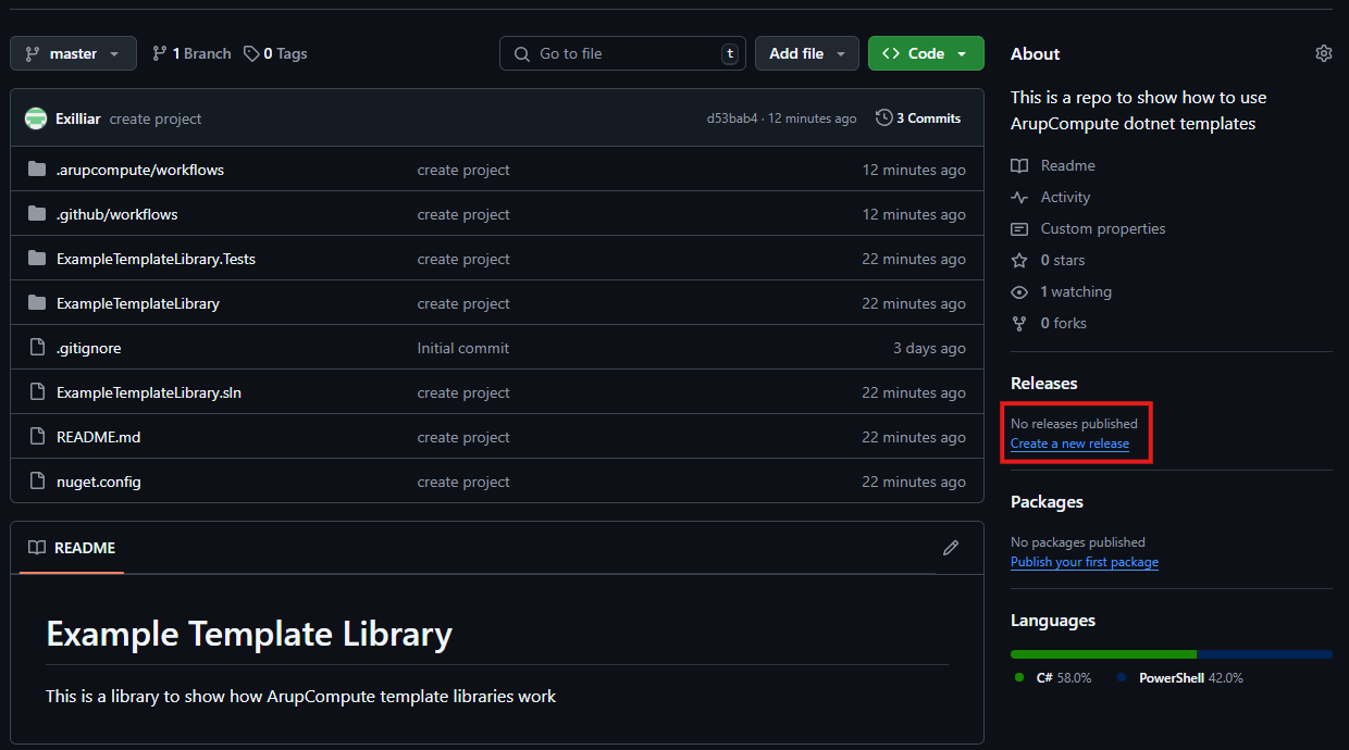 create release button