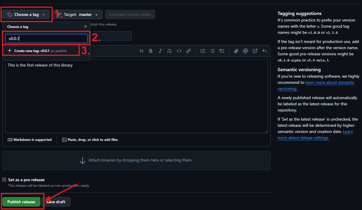 create release