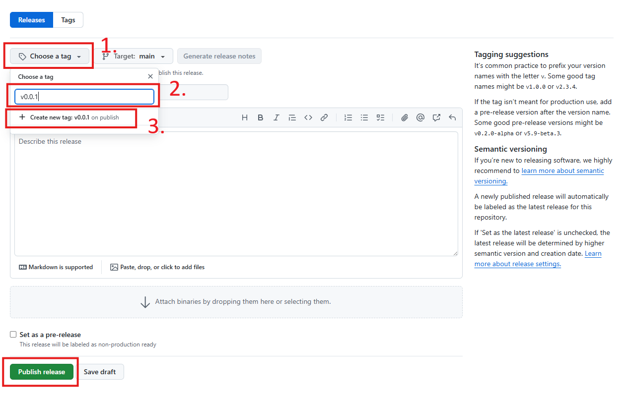 create release